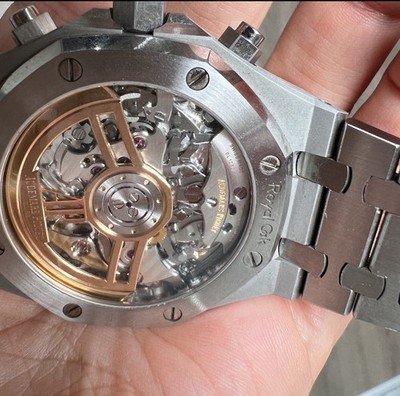AP Royal Oak Chronograph 41mm 26240ST Silver 50th Stainless Box Extract Paper - Image 5