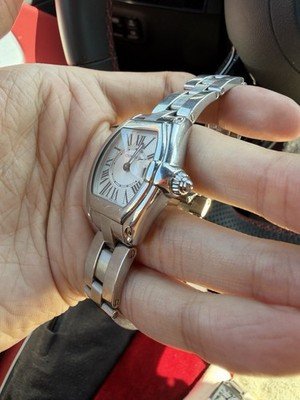 Cartier Roadster 2675 W62016V3 Date Silver Dial Steel 31MM Ladies' Quartz - Image 4